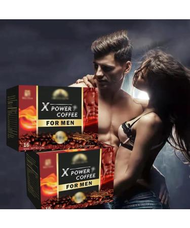 X Power Coffee X Power Coffee For Men Ginseng Maca The Secret To Strong Men Black Maca Coffee X Power Coffee Men Ginseng Coffee Maca Coffee X Power (16 pcs) - Buy Online on GoSupps.com