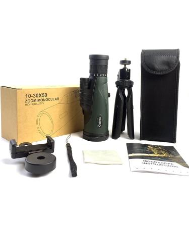 10-30x50 Monoculars for Adults High Powered  Monocular Telescope with Smartphone Adapter  HD Monocular for Bird Watching  Hunting and Camping - Buy Online on GoSupps.com