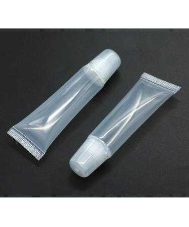 20Pcs Refillable 10ml Mini Clear Lip Gloss Containers for DIY Balm with Syringe - Buy Online on GoSupps.com