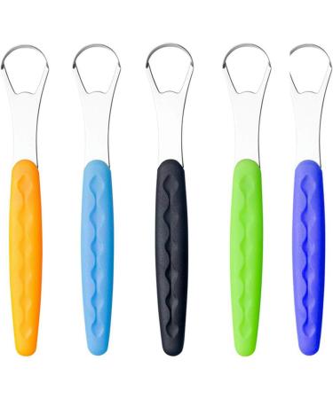 WILsem Tongue Cleaner - Reusable Stainless Steel Tongue Scraper & Mouth Brush with Non-Slip Handle | Travel-Friendly Black Design - Buy Online on GoSupps.com