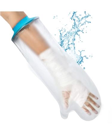 Cast Covers for Shower Arm Waterproof Adult Soft Comfortable Watertight Seal Keep Wounds Dry,Bath,Bandage Protector Cover Broken Hand,Wrist,Finger,Elbow Reusable