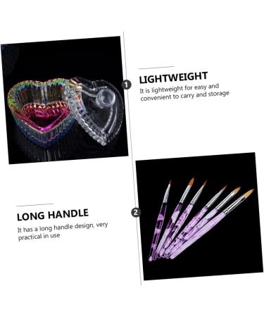 FOMIYES 3 Sets Nail Art Crystal Cup Nail Glass Dish Nail Crystal Bowl Container Nail Art Cup Nails Pen Holder Glass Cups with Lid Shot Glass with Lid Tool Abs Dedicated - Buy Online on GoSupps.com