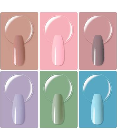 Honey Joy 6 Box/Set Dip Powder Nails Kit - Bright Pink Blue Colors - No Lamp Cure - Even & Smooth Finish | 10g/Box - Buy Online on GoSupps.com