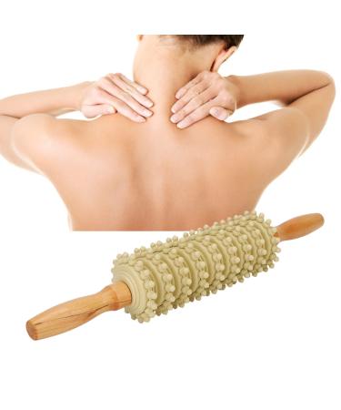Massage roller stick anggrek meridian back massage made of wood removed tiredness reduce fat muscle relief massage roller wood massage scooter