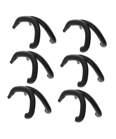Baby Ear Correctors 6 Pcs Silicone Auricle Correction Prominent Ear Corrector for Boys and Girls Aid Black 4.4x3.6x0.4cm
