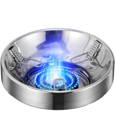 Thick Stainless Steel Gas Stove Cover Windshield Bracket Energy Saving Cover Kitchen Fireproof Reflective Windproof Stand Gas Stove Windshield Bracket Portable Outdoor Cooking Accessories Original Steel Color - Buy Online on GoSupps.com