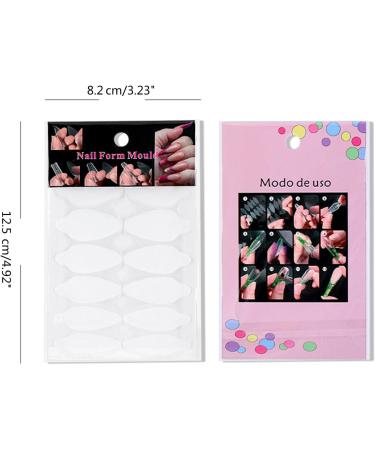 Forms Stickers Tip Guide Sticker Silicone Short Forms Mold Design for Acrylic Forms DIY Stickers Silicone Gel Forms Moulds for Nails Every Time Long Lasting Nails 1 - Buy Online on GoSupps.com