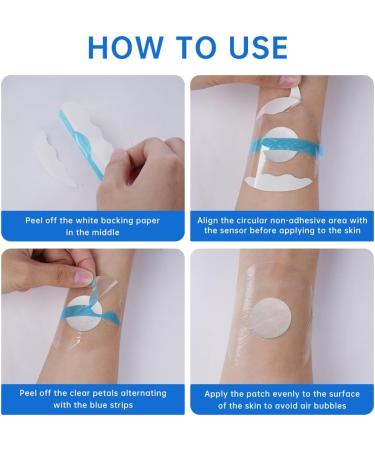 Acwoo Freestyle Libre 3 Plasters - 35 Waterproof & Skin-Friendly Patches for Swimming & Bathing | Transparent Self-Adhesive Libre Patch - Buy Online on GoSupps.com