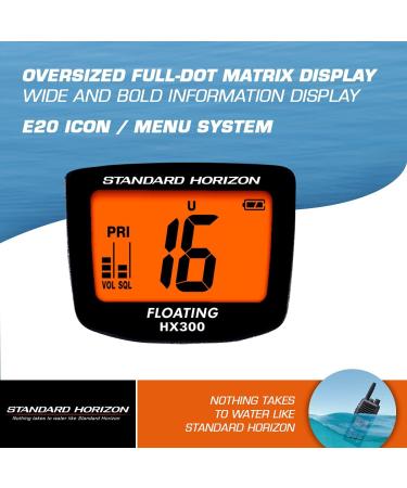 Standard Horizon HX300 Standard HX300 Handheld VHF Marine Radio - Buy Online on GoSupps.com