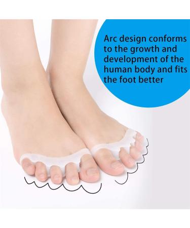 6-Piece Toe Spreader & Hallux Valgus Separator - Silicon Hammer Toe Straightener for Effective Correction & Treatment - Buy Online on GoSupps.com