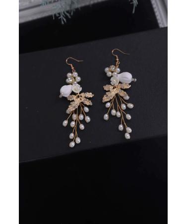 Denifery Handmade Floral Chandelier Earrings | Bridal & Statement Jewelry for Weddings & Daily Wear - Buy Online on GoSupps.com
