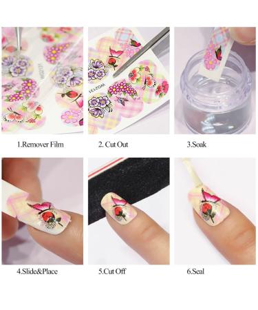 Summer Palm Tree Nail Art Stickers - Tropical Ocean Beach Design for DIY Manicure - 12pcs - Buy Online on GoSupps.com