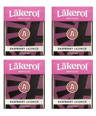 Cloetta Lakerol Raspberry pastilles 4 Des boites of 25g