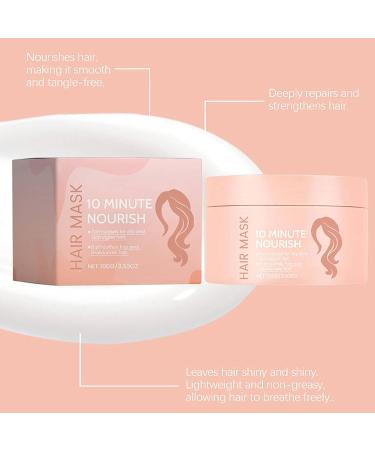 Glimmer 10-Minute Vitamin-Infusion Hair Mask - Glimmer Hair Mask 10 Minute Superfood Hair Mask Glimmr Hair Mask for Thicker Fuller Softer Hair (1Pcs) - Buy Online on GoSupps.com