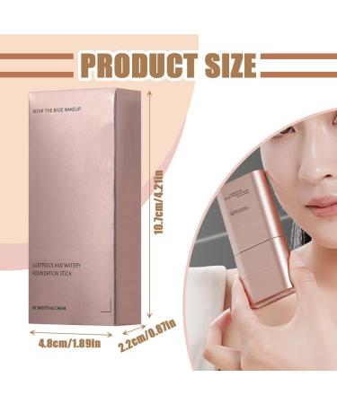 VYIBPDY Foundation stick with brush 2in1 matte cream foundation waterresistant and longlasting concealer coverage 1 natural color - Buy Online on GoSupps.com