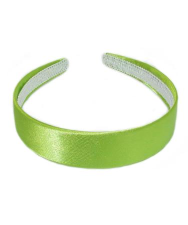 Bling Online 2.5cm Satin Covered Alice Headband. (Green)