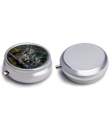 Travel Pill Box - 3 Compartment Owl Design Portable Organizer for Purse & Pocket - Buy Online on GoSupps.com