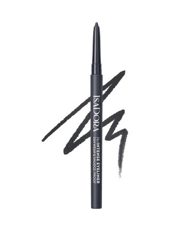 Isadora IsaDora Kajal Waterproof Intense Black 24H - Strong smudge-proof hold - Ideal eyeliner pencil for smoky eyes - Waterproof black kohl pencil - Particularly easy application