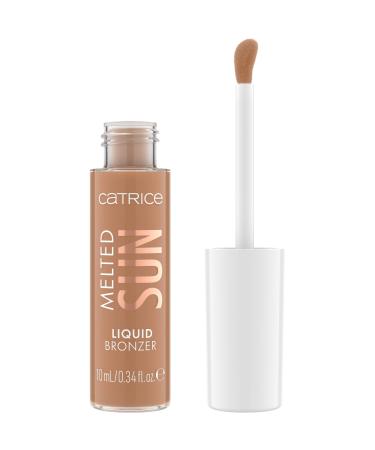 Catrice Cosmetics Melted Sun Liquid Bronzer Bronzeur Longue dur e Mettant en Valeur L'Oeil Hautement Pigment Naturel Mat (10 ml) 10 ml (Lot de 1) Brun