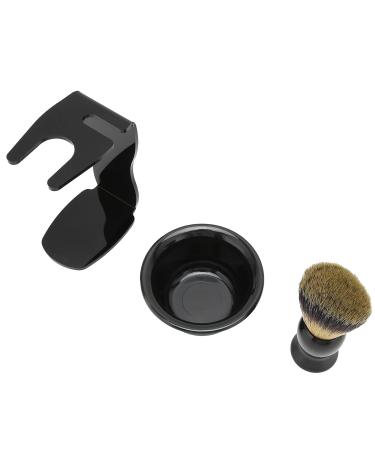 Premium 3-Piece Shaving Brush Set | Soft Nylon Hair & ABS Storage Rack | Ideal for Men's Personal Care - Buy Online on GoSupps.com