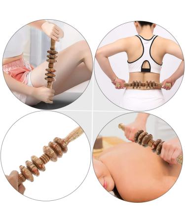 Minkissy 6-Wheel Wooden Massage Device - Muscle Scooter & Hand Massager Tools | Trigger & Scratch Board | 4-Piece Set for Ultimate Relaxation - Buy Online on GoSupps.com