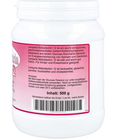 Maltodextrin 12 Lampert's Powder 500g - Premium Quality Fast International Shipping - Buy Online on GoSupps.com