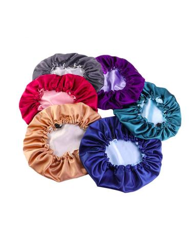 Cospack Extra Large Satin Bonnet Sleep Cap - Double Layer Reversible Adjustable Hair Protection (Green & Light Green) - International Shipping Available - Buy Online on GoSupps.com