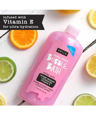 Hallu Bora Bora Bubble Bath Cedar Citrus Scent 17 fl oz - Hydrating Vitamin E | 2 Pack - Buy Online on GoSupps.com