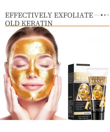 Nano Gold Peel-Off Face Mask Golden Nano Lift Mask Korean Peeling Face Mask Deep Cleaning Firming Tear-Off Mask Anti-Aging Gold Face Mask For All Skin Types(1pc) - Buy Online on GoSupps.com