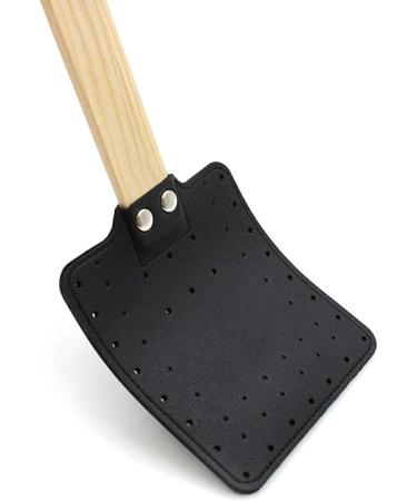 liangshi Leather Swatter Wooden Handle Household (Charcoal Black) - Buy Online on GoSupps.com