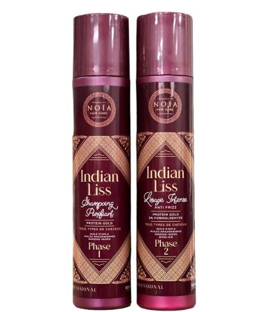 NOIA INDIAN LISS Smoothing Amla Oil/Caviar/Indian Ginseng Protein Gold 2 x 1000 ml