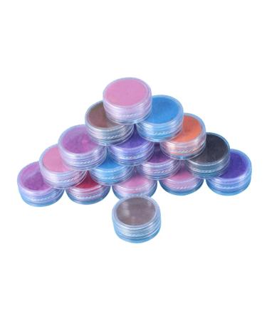 16pi ces Poudre De Pour Fard Paupi res Cosm tique Et Nail Art Pigment Paillet Pour Maquillage Artisanat Et Soir e Th me Lot De Couleurs Al atoires