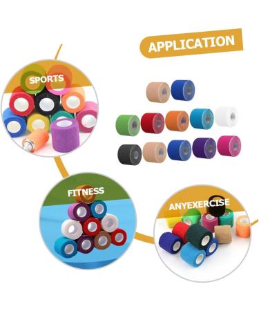 Healeved 36 Rolls Sports Kinesiology Tape - Elastic Muscle Wraps for Fitness Leg & Hand Support - Self-Adherent Non-Woven Fabric for Pets & Athletes  - Buy Online on GoSupps.com