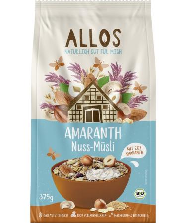 Allos Allos Pack of 2 organic amaranth nut muesli (375 g)