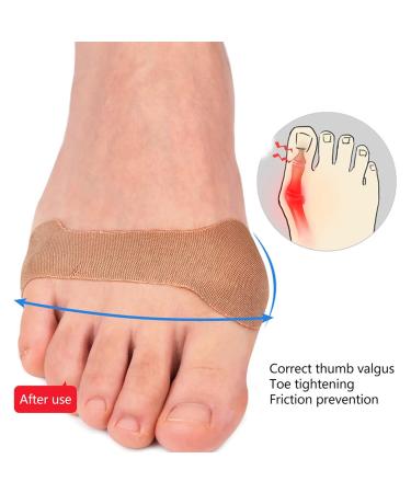 10pcs Adhesive Toe Straightener Patch - Heal & Protect Big Toe - Elastic Turf Toe Wrap Brace for Soreness Reduction - Buy Online on GoSupps.com