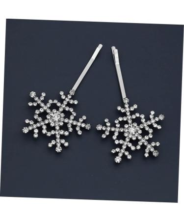 MAGICLULU 2 Pairs Side Rhinestone Barrette Headdress Barrette Rhinestones Hair Clip Women Hairpin Bobby Pin Snowflake Hair Clips Fashion Hairpins Rhinestones Barrette Women Barrette Hair Pin - Buy Online on GoSupps.com