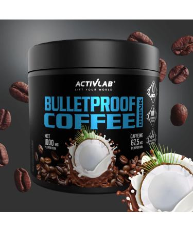 Activlab BULLETPROOF COFFEE DRINK 150g - Strong Coffee with MCT Oil and Coconut Flavor | Ketogenic Diet - Buy Online on GoSupps.com