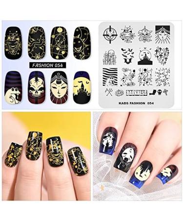 KADS Nail Art Stamping plate Nail Template Nail Art Design Tool Nail DIY Design Image Plate (FA054) - Buy Online on GoSupps.com