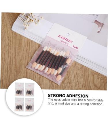PLAFOPE 40pcs Sponge Stick Eye Brushes for Foundation Makeup Applicator Glitter Makeup Brushes Plastic Abs - Buy Online on GoSupps.com