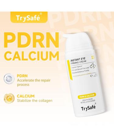 1.06oz PDRN & Calcium Temporary Eye Tightener - Reduce Eye Bags Puffy Eyes Dark Circles & Firm Wrinkle Smile Line Instantly* | Hyaluronic Retinol Niacinamide Kojic Collagen Caffeine 1.06 Fl Oz (Pack of 1) Light Brown - Buy Online on GoSupps.com
