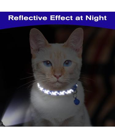 Tagme Cat Neck Band 2-Pack - Reflective Safety Collar with Name & Address Shield for Kittens | Adjustable 15-20 cm Sky Blue & Navy Blue - Buy Online on GoSupps.com