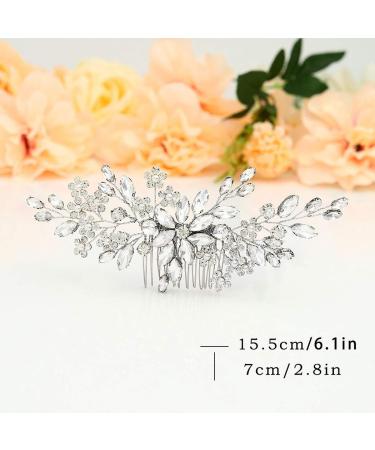Unicra Bridal Wedding Hair Comb | Crystal Rhinestone Hair Accessories for Women - Elegant Bridal Hairpieces - Buy Online on GoSupps.com