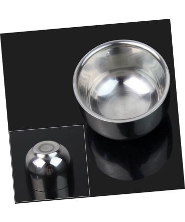 Minkissy Razor Cup Shaving Soap Bowl 11cm Matt Black Stainless Steel Shaving Brush & Refill - Premium Foam Shell for Men - Buy Online on GoSupps.com