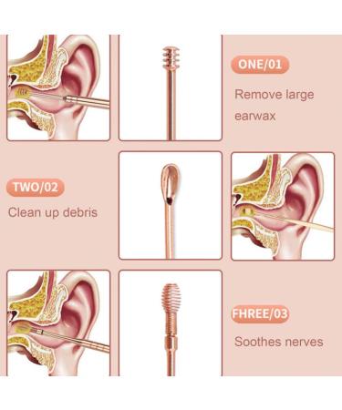 KBREE 6Pcs Stainless Steel Ear Tag Wax Remover Curette Set - Ear Cleaning Tool - Buy Online on GoSupps.com