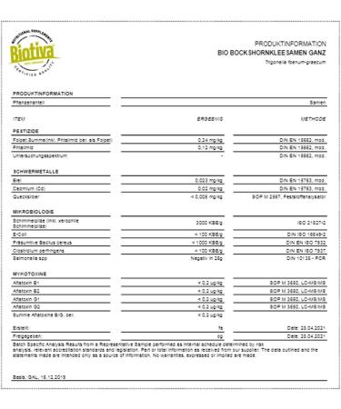 organic whole fenugreek seeds 500g (2x250g) - tea or spice - Trigonella foenum-graecum - without additives - vegan - Bottled - Buy Online on GoSupps.com