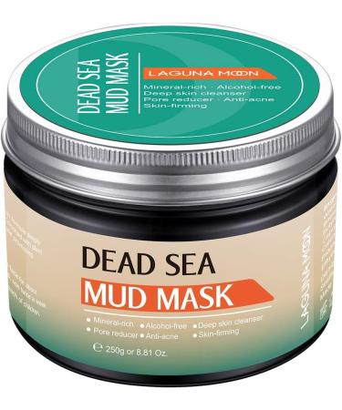 Lagunamoon Facial Deep Cleaning Natural Dead Sea Mud Mask Exfoliating Mask 250g - Buy Online on GoSupps.com