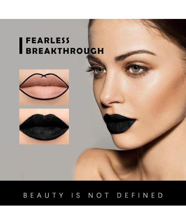 NewBang 3Pcs Dark Lipstick & Lipliner Set - Matte Liquid Lipstick, Lip Gloss & Liner in Black, Blue, Purple - Waterproof, Longlasting - Halloween/Christmas Makeup - 3 Count - Buy Online on GoSupps.com