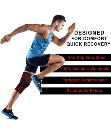 Lodhry Knee Brace Compression Sleeve for Men & Women - Support for Running, Meniscus Tear, ACL, Arthritis - Joint Pain Relief (Small) - Buy Online on GoSupps.com