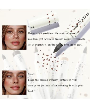 Freckle Pen Ksndurn 4PCS Freckle Makeup Pen Set - Natural Makeup (Dark Brown and Light Brown) - Buy Online on GoSupps.com