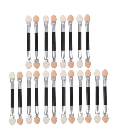 DOITOOL 30pcs Eye Shadow Stick Eye Mascara Dual-side Eyeshadow Brushes Eyeshadow Brushes for Eyes Mini Makeup Lip Brush Sponge Dual-ended Eye Stick Aluminum Woman Accessories Two Sides